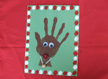 Handprint Rudolph