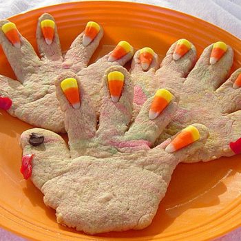 Hand Print Turkey Cookies