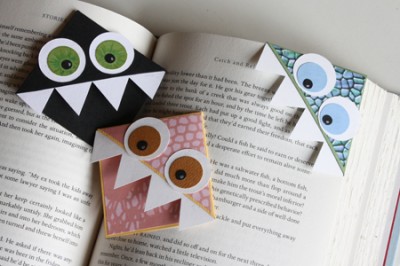 Monster Page Corner Bookmarks