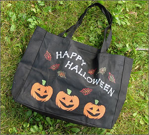 Painted Trick or Treat Bag