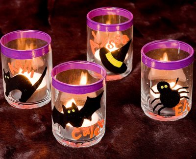 Personalized Halloween Votives