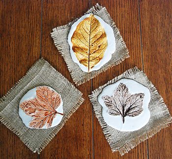 Plaster Leaf Prints