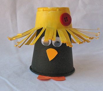 Plastic Cup Crow