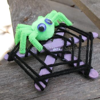 Craft Stick Spider Web