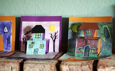 Spooky House Pop-Up Cards