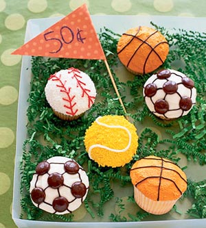 Sports Cupcakes