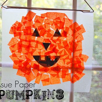 Tissue Paper Pumpkins