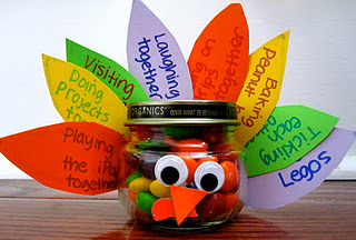 Gratitude Turkey Treat Jar
