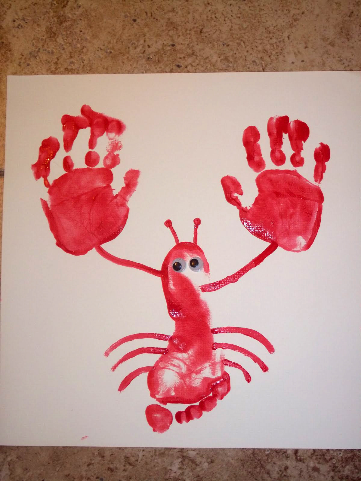 Lobster Prints | Fun Family Crafts