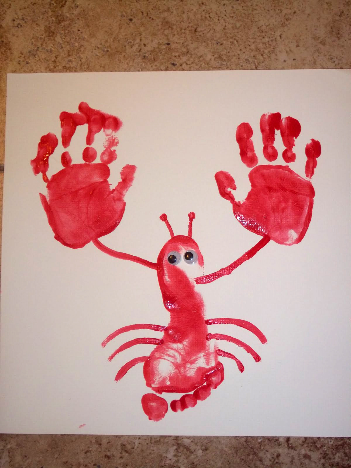 Lobster Prints Fun Family Crafts