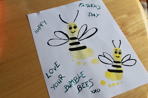 Footprint Bumblebees | Fun Family Crafts