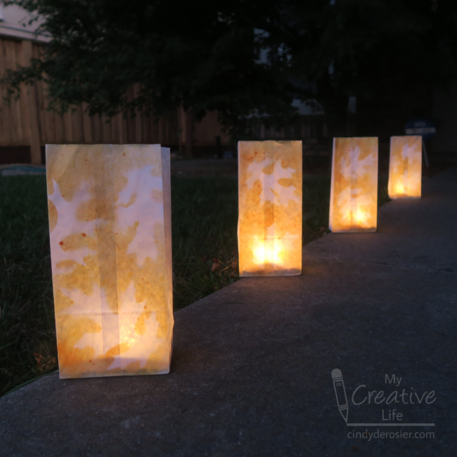 Fall Leaf Luminarias | Fun Family Crafts