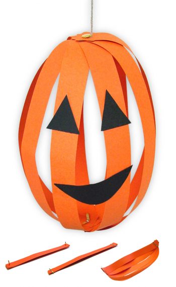 Paper Strip Jack-o-Lanterns | Fun Family Crafts