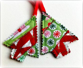 Quilted Mini Trees | Fun Family Crafts