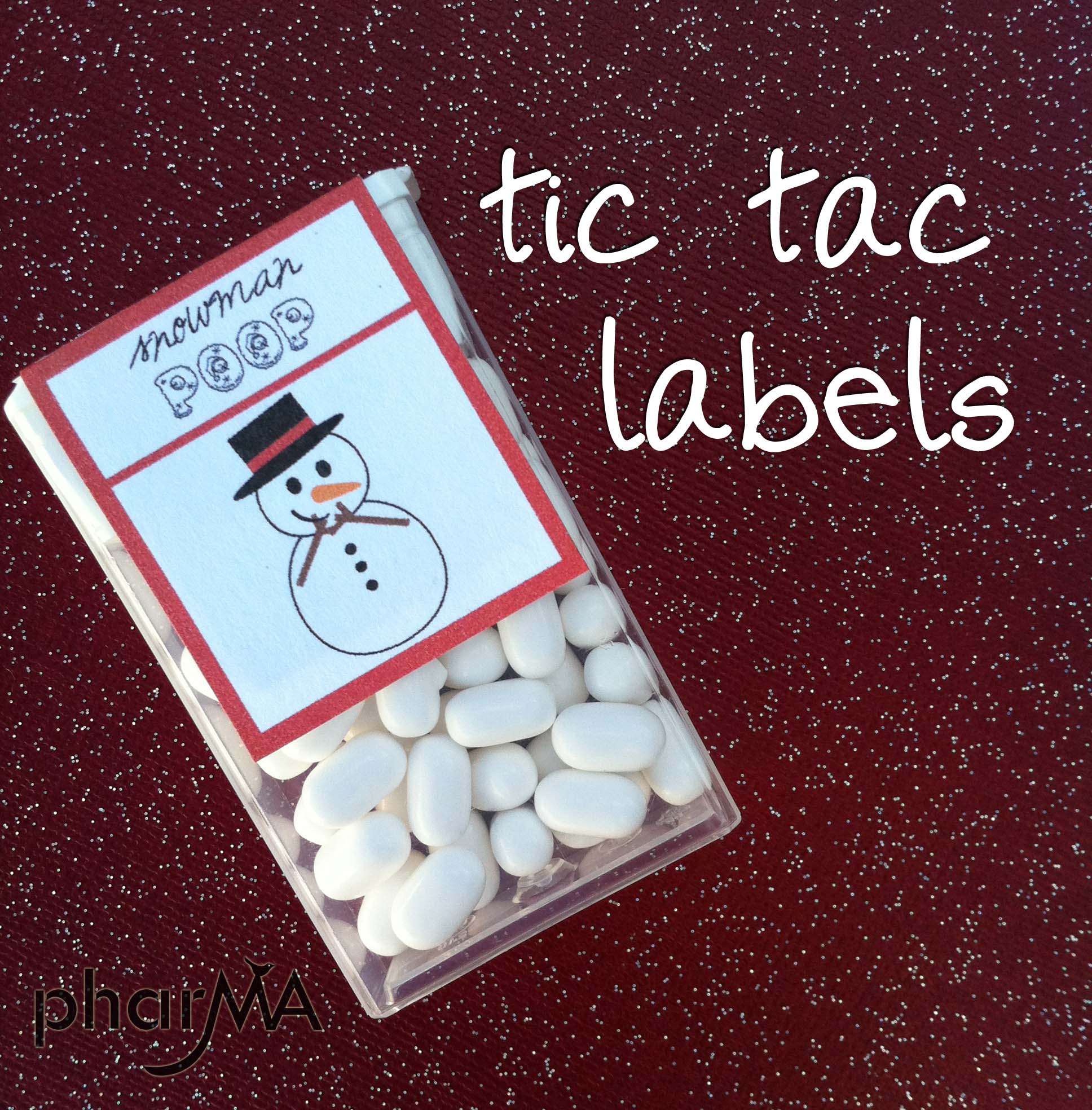 Free Printable Snowman Poop Labels