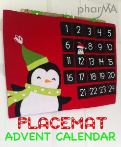 Placemat Advent Calendar | Fun Family Crafts