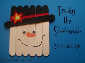 Craft Stick Snowman | Fun Family Crafts