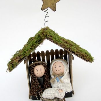 Craft Stick and Clay Pot Children's Nativity Set