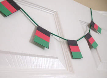 Kwanzaa Flag Garland