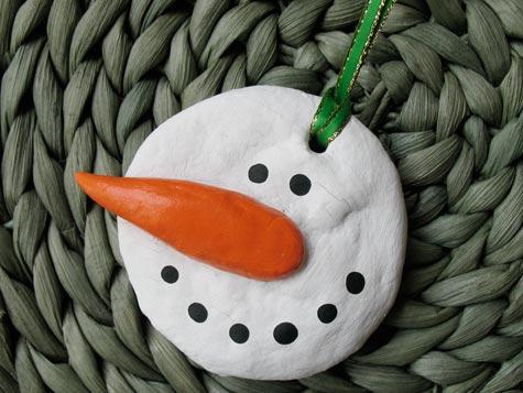 Salt Dough Snowman Ornament Fun Family Crafts