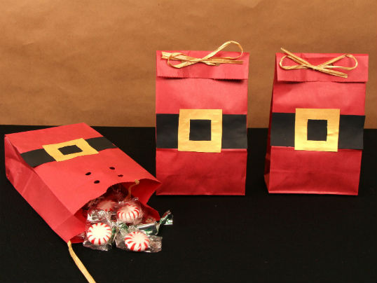 Santa Treat Bags | Fun Family Crafts