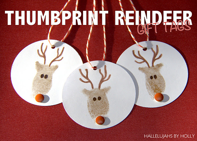 reindeer thumbprint ornaments