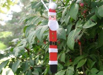 Craft Stick Santa Claus