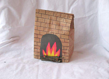 Paper Bag Fireplace