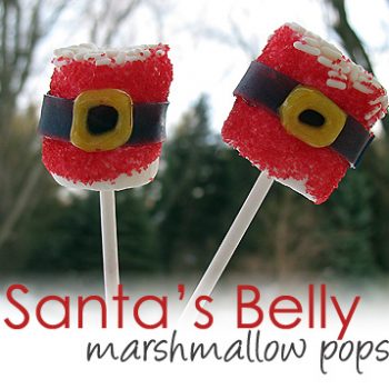 Santa Belly Marshmallow Pops