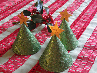 Christmas Tree Table Place Markers