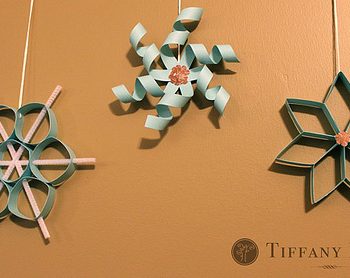 Twirly 3D Paper Snowflakes