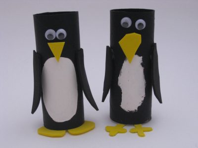 Cardboard Tube Penguins