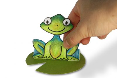 Jumping Paper Frog