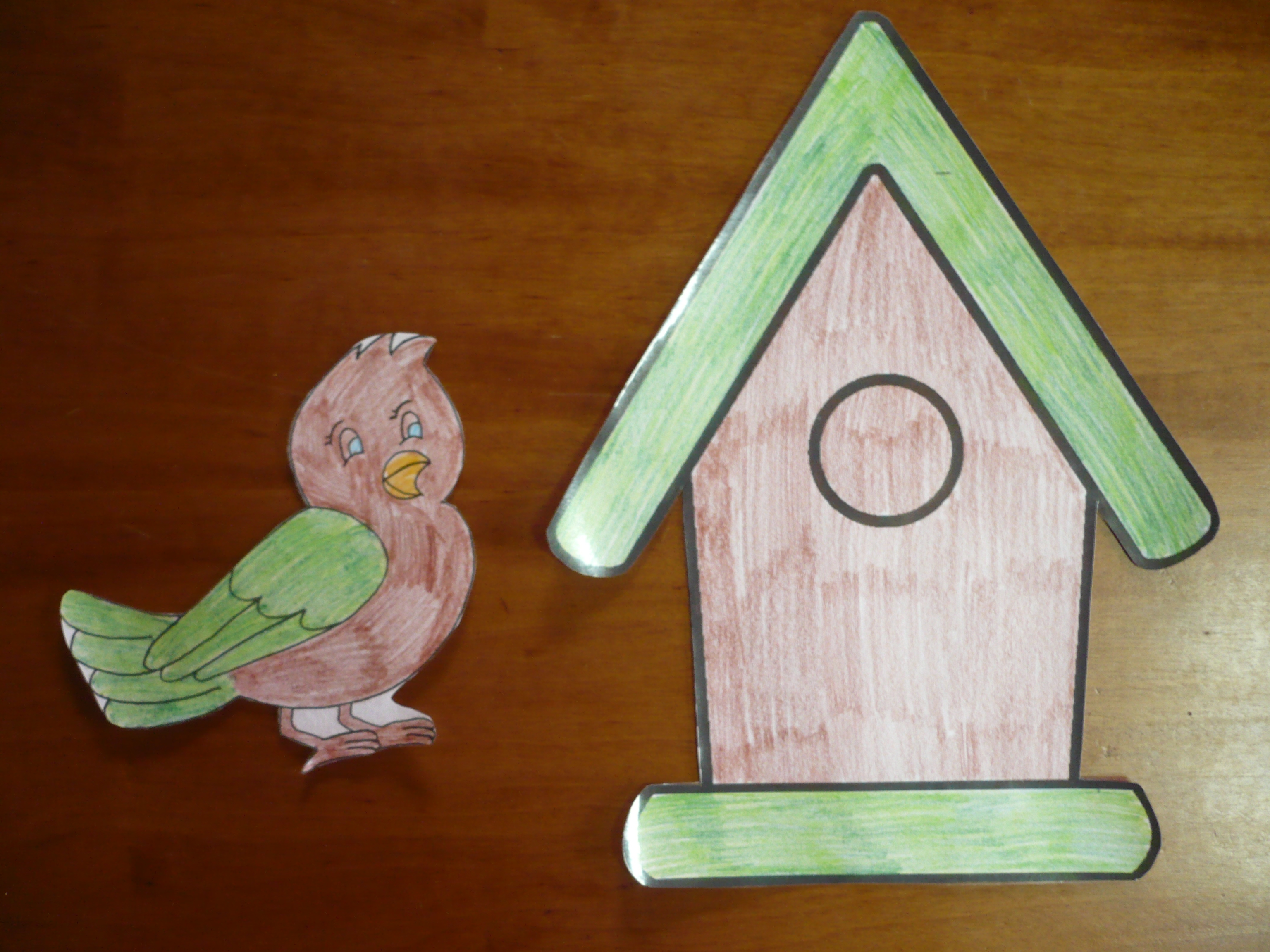 Matching Game: Birds and Houses | Fun Family Crafts