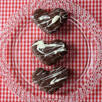 Chocolate Covered Peanut Butter Hearts