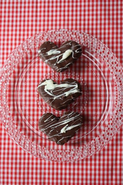 Chocolate Covered Peanut Butter Hearts
