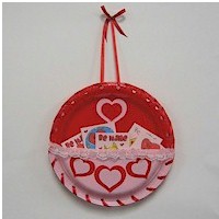 Paper Plate Valentine Card Holder