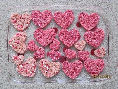 Pink Heart Krispie Treats