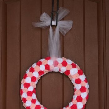 Valentine Rosette Wreath