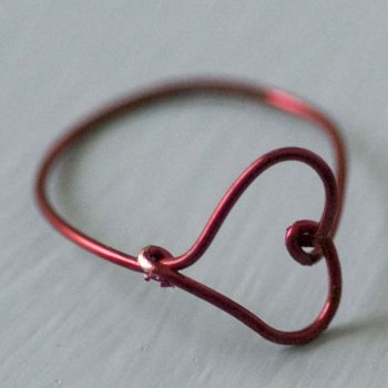 Wire Heart Finger Ring