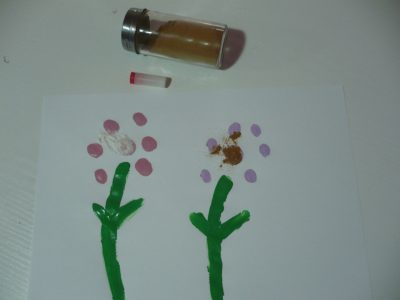 Five Senses Activity: Scented Finger Print Flowers | Fun Family Crafts