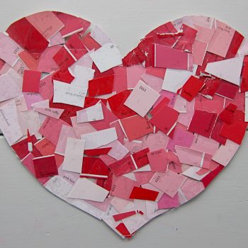 Paint Chip Hearts