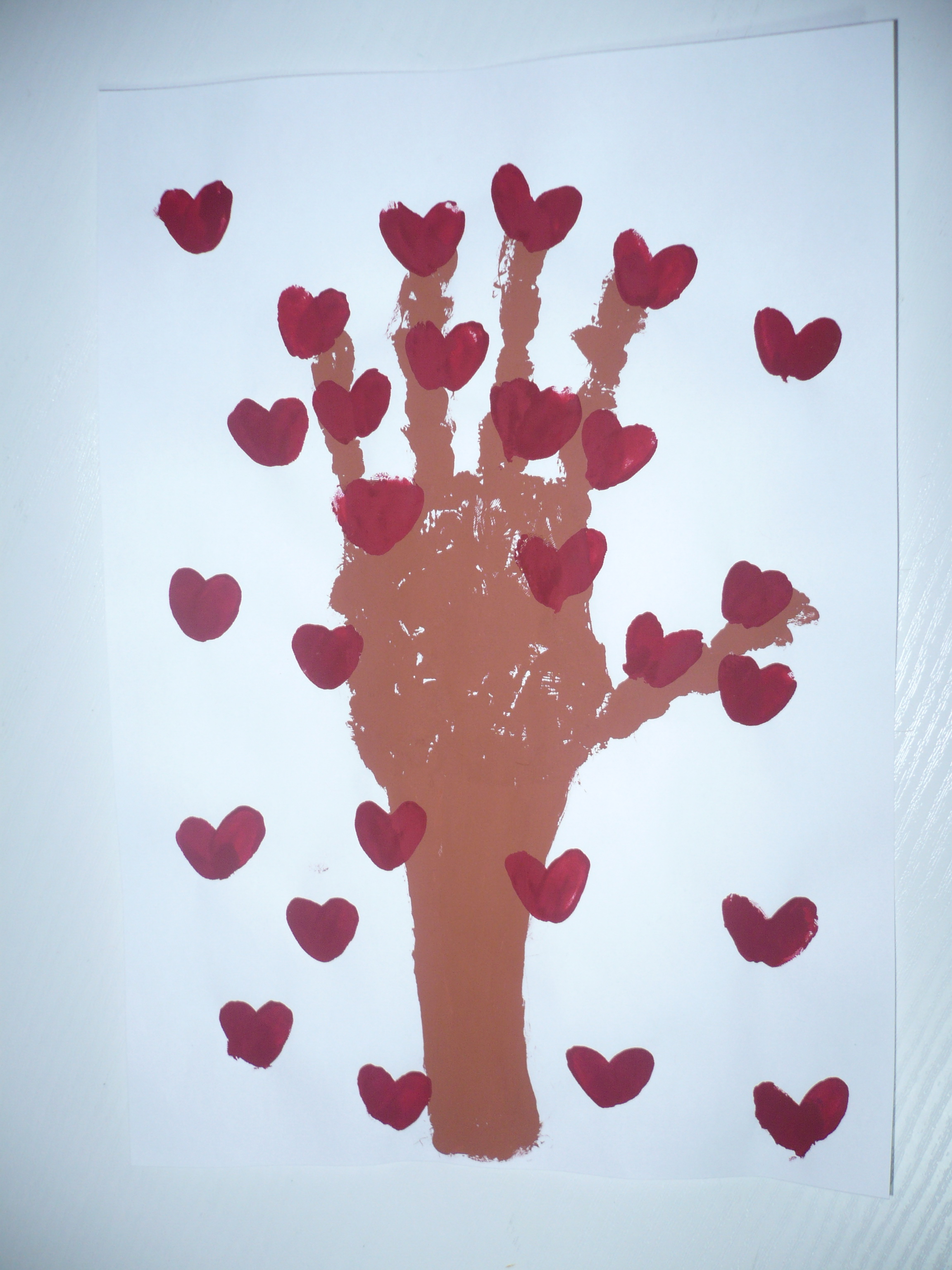 Handprint Tree of Hearts | Fun Family Crafts