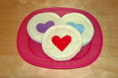 Felt Heart Cookies