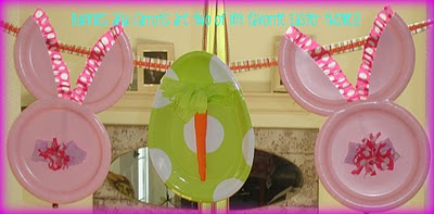 Paper Plate Bunny Banner
