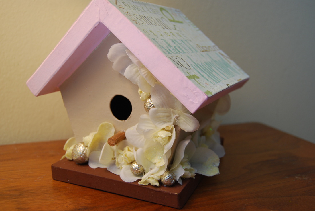 Decoupage Bird House Fun Family Crafts