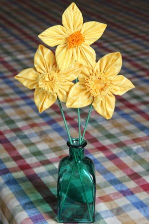 Fabric Daffodils