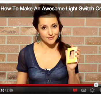 Video: Make a Light Switch Cover