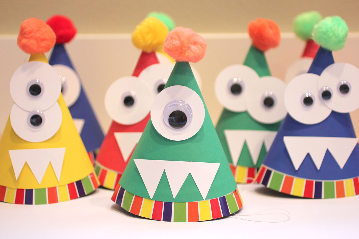 Monster Party Hats Fun Family Crafts