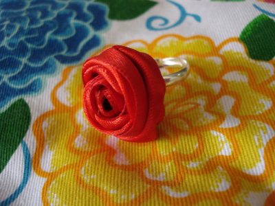 Ribbon Rose Rings